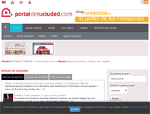 Tablet Screenshot of albaida.portaldetuciudad.com