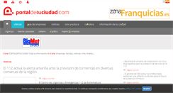 Desktop Screenshot of coria.portaldetuciudad.com