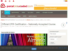 Tablet Screenshot of almeria.portaldetuciudad.com