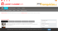 Desktop Screenshot of cazalladelasierra.portaldetuciudad.com