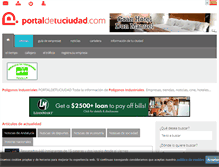 Tablet Screenshot of poligonosindustriales.sevilla.portaldetuciudad.com