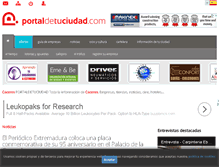 Tablet Screenshot of caceres.portaldetuciudad.com